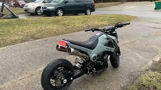 Slammed lowered stretched custom Honda grom