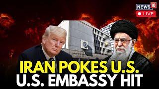 Iran Israel Live | U.S Embassy In Israel Sustains Minor Damage After Iranian Missile Strike | Trump