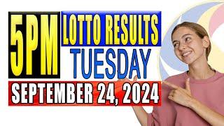 Tuesday 5PM Lotto result today | September 24 2024