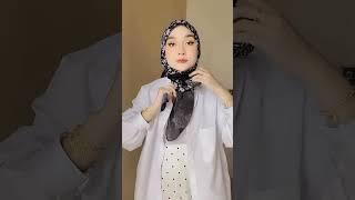 Cara berhijab yang cantik tapi simple menggunakan hijab segiempat #hijabstyle