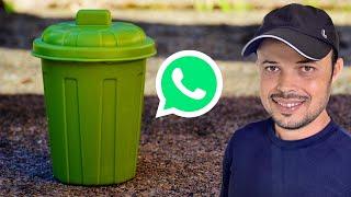 Você sabe onde fica a LIXEIRA DO WhatsApp?