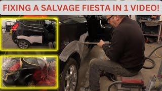 FIXING A SALVAGE FIESTA IN 1 VIDEO