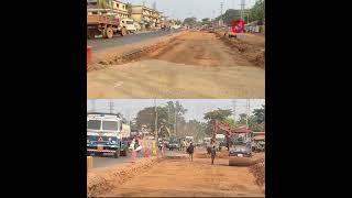 Bhatkal: NH four-lane work in its final stage, work under full swing near Shamsuddin circle