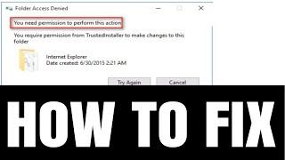 [FIXED] - You need permission to perform this action - Windows 10/Windows 11