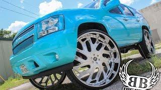 Outrageous Tahoe on 34" Amani Forged Wheels | Big Boys Customs