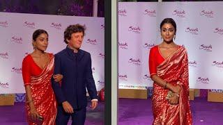 Shriya Saran With Husband Came At Spectacular Saudi Arabia Event in Mumbai