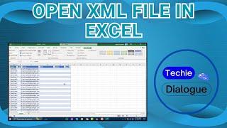 How to Open XML File in Excel