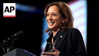 Moments from Kamala Harris' appearance on 'Call Her Daddy' podcast