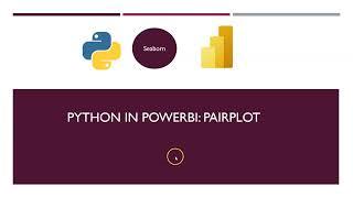 Seaborn (Python) in Power BI:  Pairplot