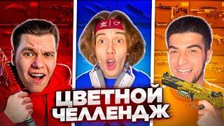 У КОГО ЛУЧШЕ ИНВЕНТАРЬ ПО ЦВЕТУ В STANDOFF 2? ЦВЕТНОЙ ЧЕЛЛЕНДЖ ft. GentlemaN, NAVI ТРЕНЕР