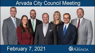 Arvada City Council Meeting - February 7, 2022