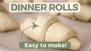 Easy 6 ingredient homemade rolls recipe! How to make homemade rolls with yeast; Quick homemade rolls