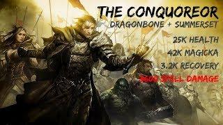 ESO |  Magplar "The Conqueror" PVP Build Video (Dragonbones + Summerset)