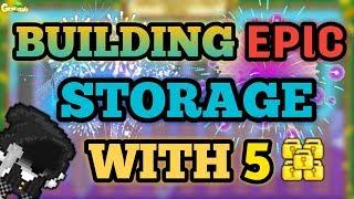 BUILDING A PRO STORAGE WORLD WITH 5 WLS | Growtopia - Challenge