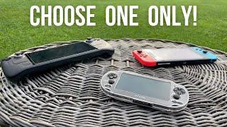 STEAM DECK vs NINTENDO SWITCH vs PS VITA - The Love Triangle of Handheld Gaming