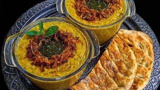 طرز تهیه آش شله قلم کار غلیظ و کش‌دار/آموزش آش شله قلمکار ماه رمضان/آموزش آشپزی