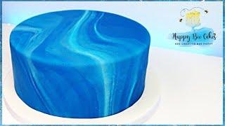 Marble cake | Fondant marble tutorial