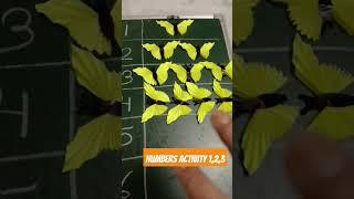 Counting ️ number activity #ukg #lkg #nursery गिनती केसे सिखाए