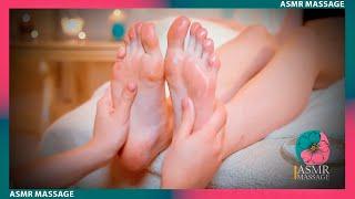 ASMR Foot Massage on Chair with Сream by Olga