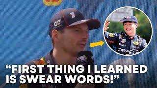 Max Verstappen Learned Japanese SWEAR Words from Yuki Tsunoda