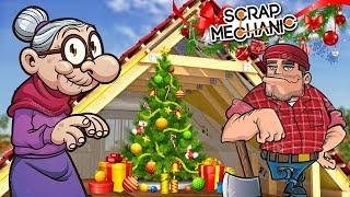 МЕСТНЫЕ МУЖИКИ ДЕЛАЕТ БАБКЕ ЧЕРДАК И КРЫЛЬЦО !!! МУЛЬТИК В Scrap Mechanic !!!