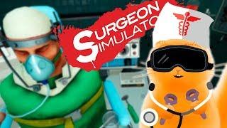 СИМУЛЯТОР ХИРУРГА В ИГРЕ Surgeon Simulator: Experience Reality Кот Джем играет в очках реальности VR