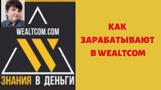 КАК Я ЗАРАБАТЫВАЮ НА ОБУЧАЮЩЕЙ ПЛАТФОРМЕ WEALTCOM.