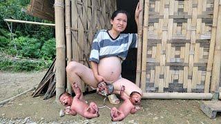 8-Month-Pregnant Single Mother Experiences With Severe Pains in Late Stage of Pregnancy. New Life
