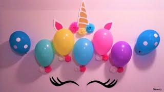 Unicorn Themed Birthday Decoration DIY | Birthday Party Decoration Ideas At Home with Balloons