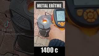 1400 c Metal ERİTME , METAL MELTING FURNACE #brasscasting
