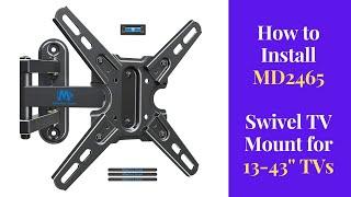 How to wall mount 13-43'' TVs? TV mounting installation guide for MD2465 TV bracket Mounting Dream