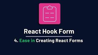 React Hook Form - 4. Quick Demo of RHF