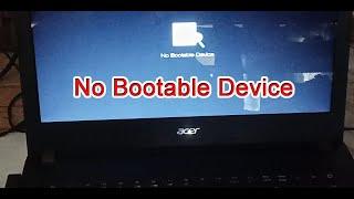 Cara Mengatasi No Bootable Device Pada Laptop