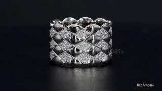 18k White Gold Micro Pave’ Eternity Band by Bez Ambar