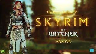 skyrim special edition Witcher 3 Yennefer and Ciri Armor HDT [HD]