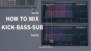 How to Mix KICK - BASS - SUB + making a nice EDM beat