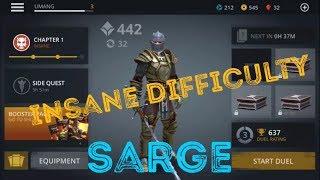 Shadow fight 3 trick to defeat sarge in insane difficulty