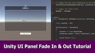 Unity UI Panel Fade Tutorial