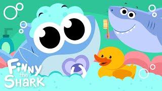 The Baby In The Bath | Kids Bath Time Routine Song | Finny The Shark