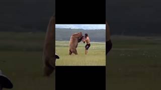 khabib vs bear funny  #shorts