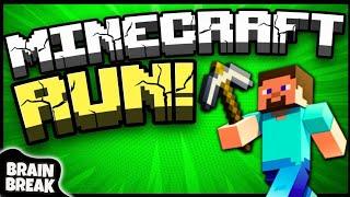 Minecraft Run | Brain Break | Brain Breaks for Kids | Just Dance | Danny Go Noodle