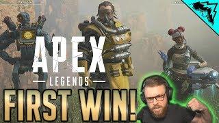 FIRST GAME, FIRST WIN - Apex Legends Win (Lifeline Full Gameplay) apex legends titanfall