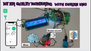 IOT AIR QUALITY MONITORING WITH DURIAN UNO