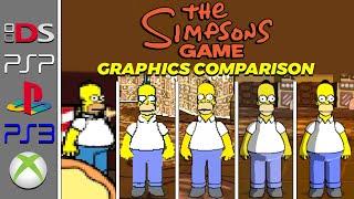 The Simpsons Game - DS vs PSP vs PS2 vs PS3 vs XBOX 360 (Graphics Comparison!)