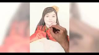 Speed Drawing little girl - Inci