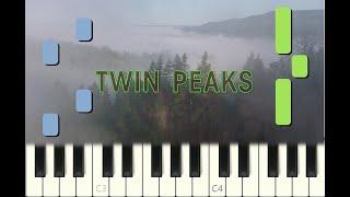 piano tutorial "TWIN PEAKS" serie opening theme, 1990, with free sheet music (pdf)