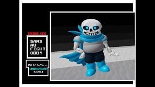 ROBLOX | Sans AU Fight Obby | Defeating UNDERSWAP Sans!