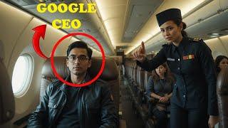 Flight Attendant Tries to Humiliate a Passenger—Then Realizes It's Sundar Pichai, the CEO of Google!