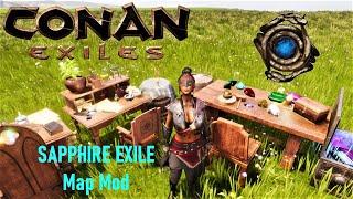 Resources Were Hidden - The Sapphire Exile (Mod Map) - Conan Exiles (2.5.3) (PC Gameplay)