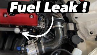 EK9 - BIG Fuel Leak -Replace the cheap line